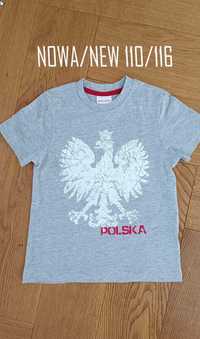 Nowy T-shirt/koszulka 110/116 garwood polska mecz koszulka kibica