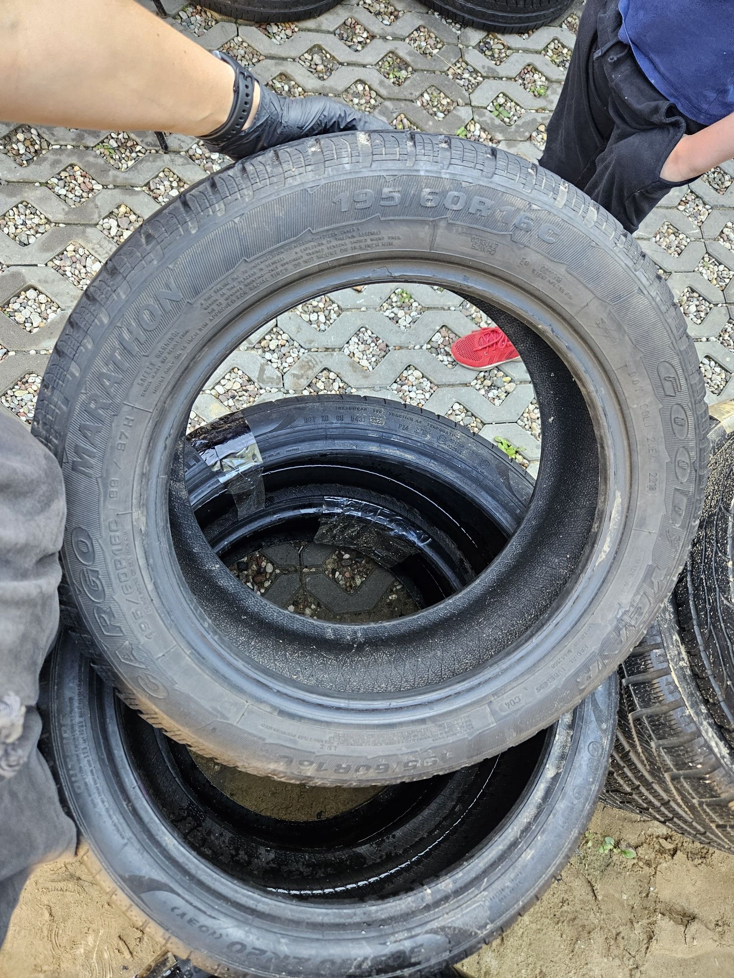 [2szt] Goodyear 195/60 r16c Letnie /// 6,6mm!!! MONTAŻ
