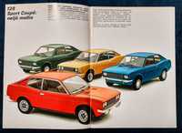 Fiat 128 Sport Coupe - folder, prospekt,  broszura.