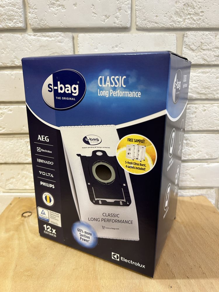 Мешки пылесборники для пылесоса Philips 12ш FC8021/03 S-Bag Помятая уп