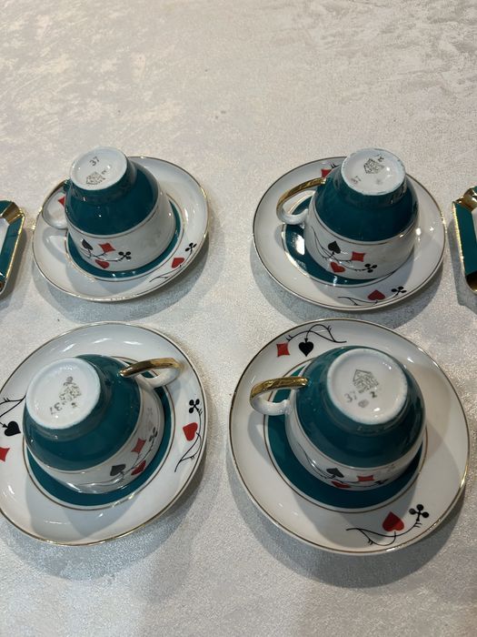 Serwis porcelanowy  do kawy-brydża z Ćmielowa