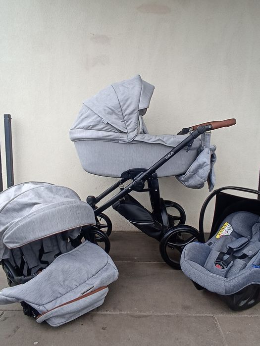 Wózek 3/1 Bebetto Luca pro z fotelikiem avionaut pixel