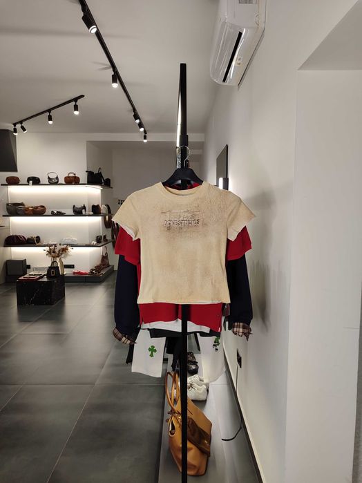 Футболка Acne Studios Printed T-Shirt Sand Beige