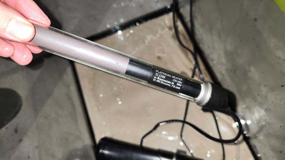 Akwarium 100l Leddy 75 +filtr i grzałka (Odbiór osobisty)