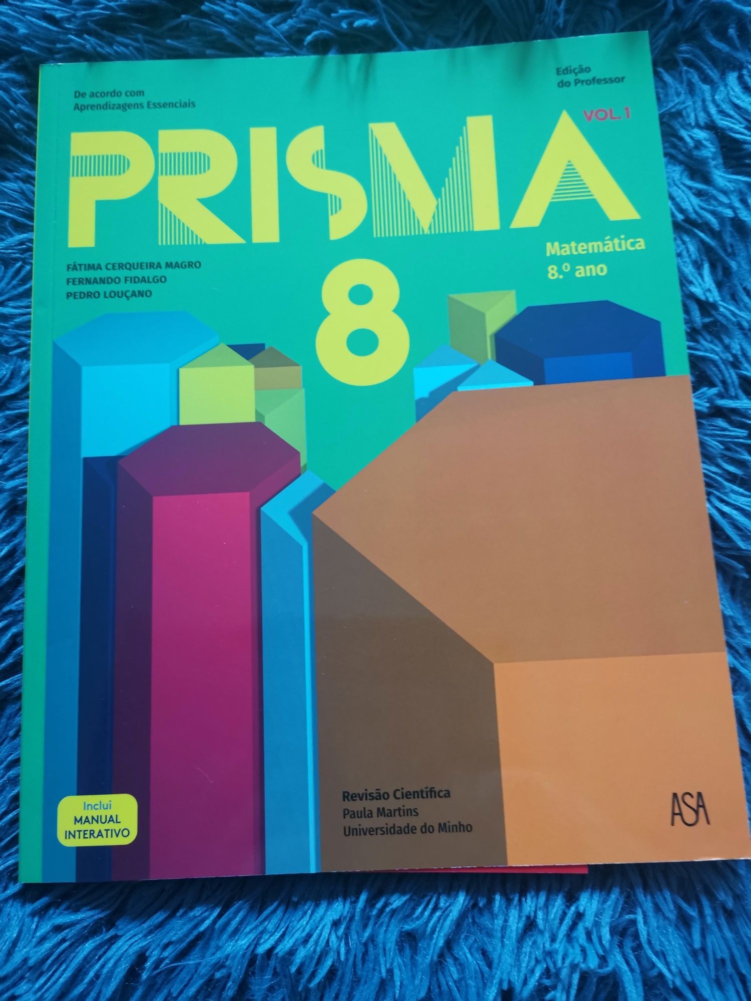 Manual 1 e 2 novos de Matemática 8° ano - Prisma 8