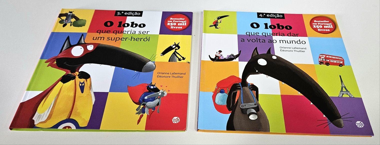 Livros infantis da colecção "O Lobo"