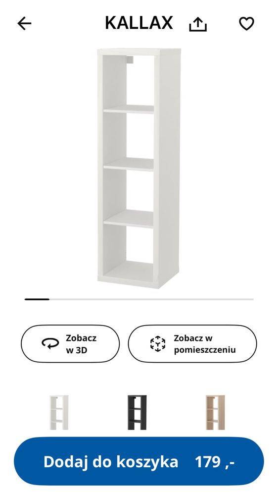 Kallax ikea biale