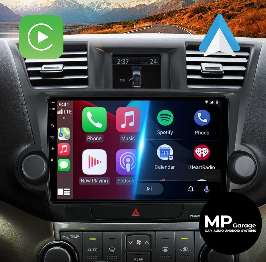 Toyota Highlander Stacja Multimedialna Android CarPlay/AA Qled 4G Gw.