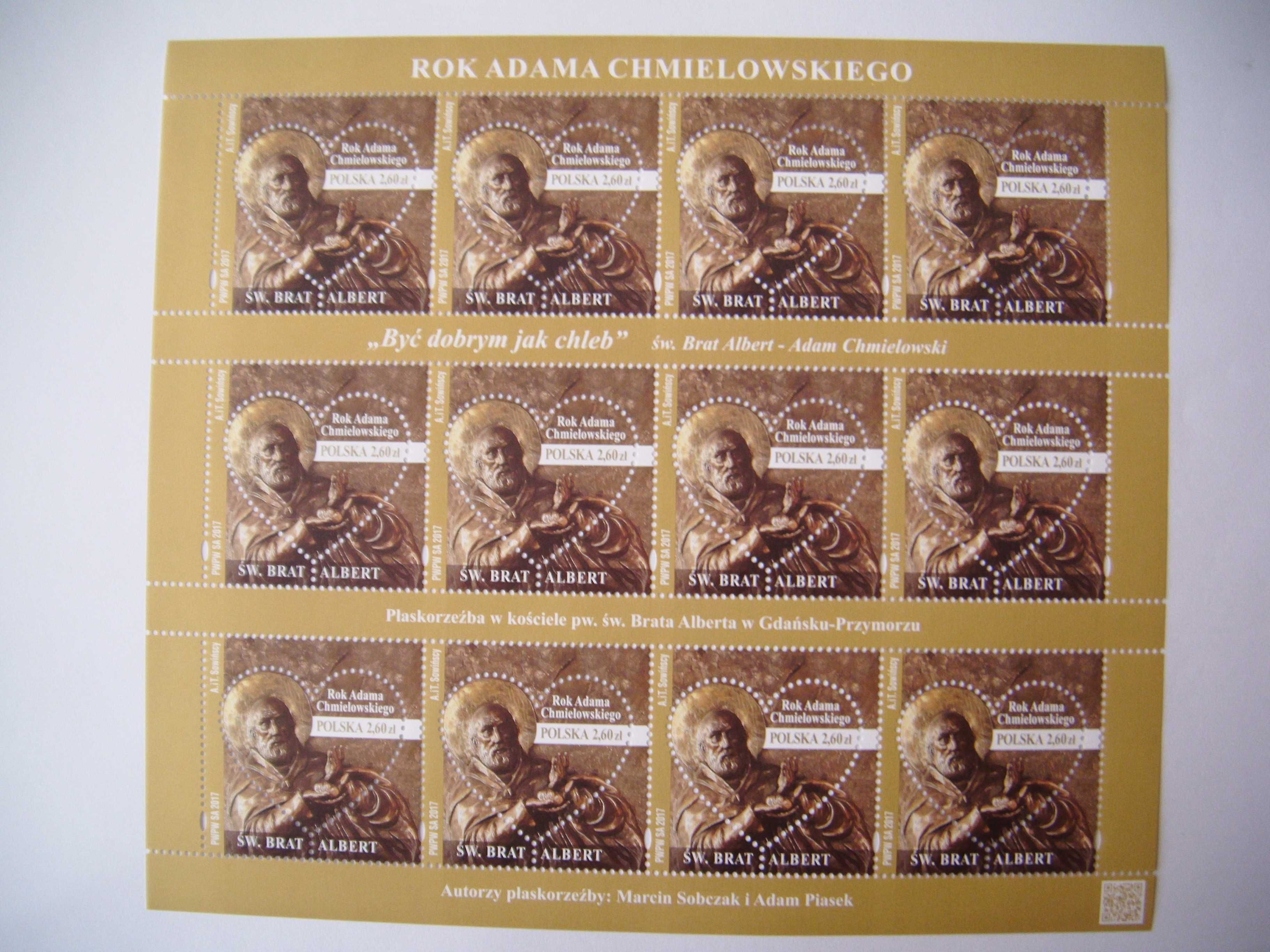znaczki- arkusik Rok A. Chmielowskiego