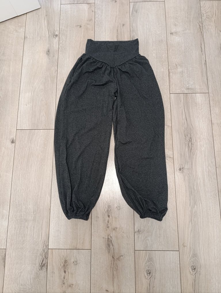 Dresy damskie spodnie dresowe szare Shein XS wysoka talia high waist
