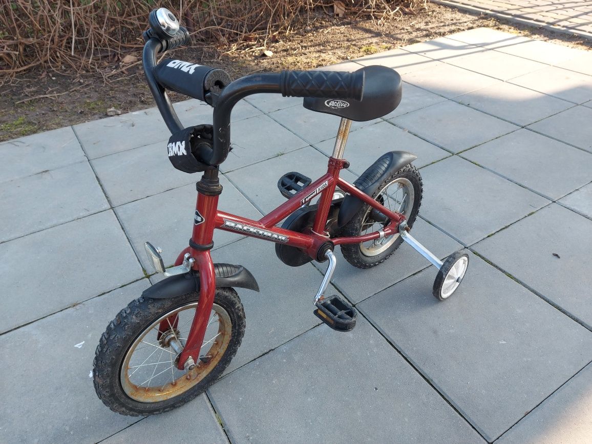 Rower / rowerek dziecięcy 12 z bocznymi kołami