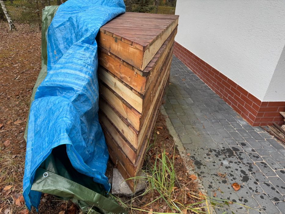 Podłoga do altany, pod basen, na taras ... modrzew. Tanio