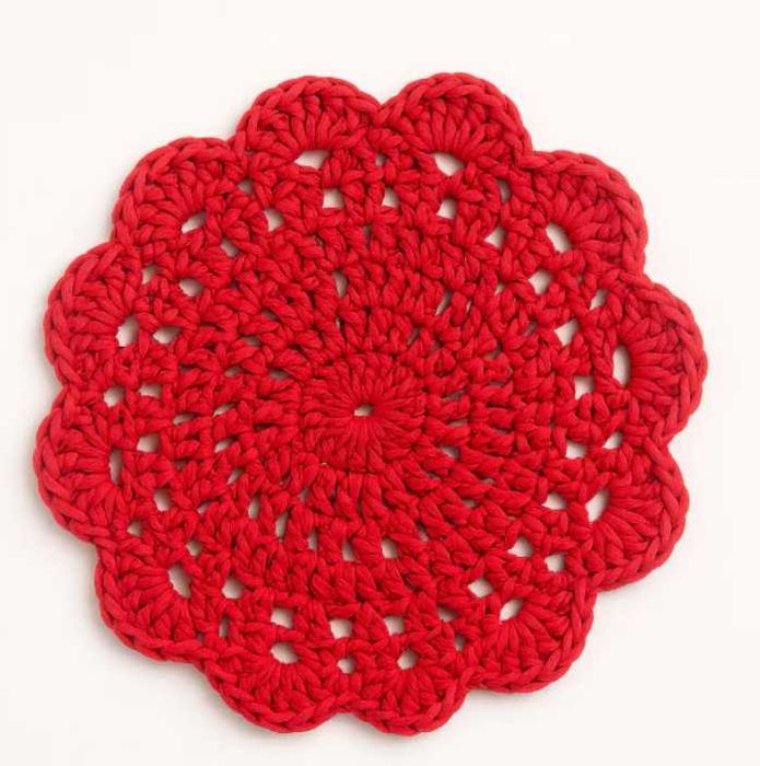 Naperon Redondo em Croché – Feito à Mão