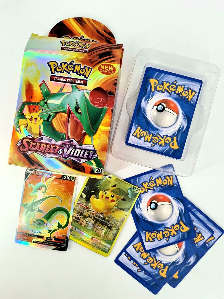 Komplet nowych kart Pokemon dla kolekcjonera zabawki
