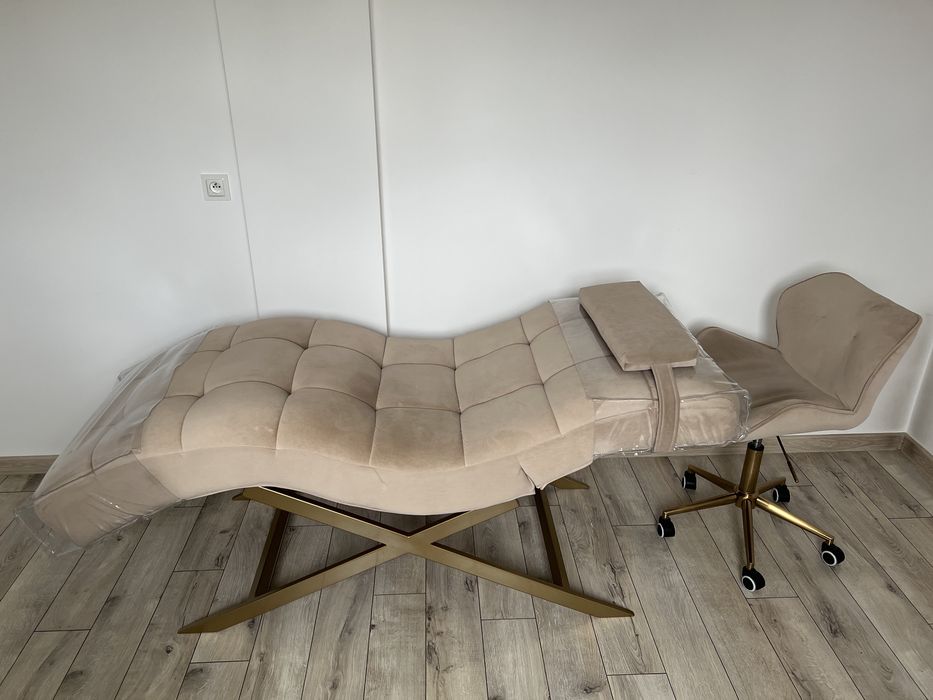 Figuratti kompelt łóżko kosmetyczne + krzesło