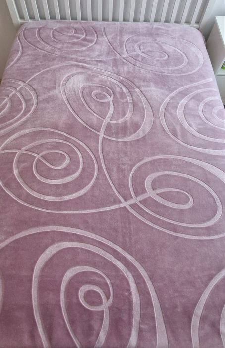 Koc 160x240 cm fioletowy