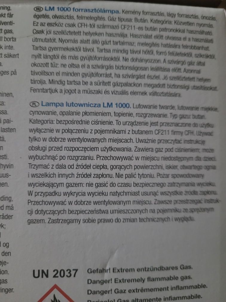 Nowa Lampa lutownicza z 5 butandrowkami gazu ziemnego
