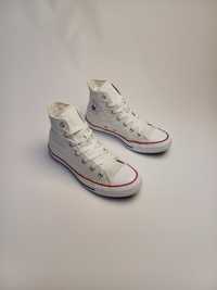 Converse 39 розмір, 24.5 см, білі високі кеди, кросівки
