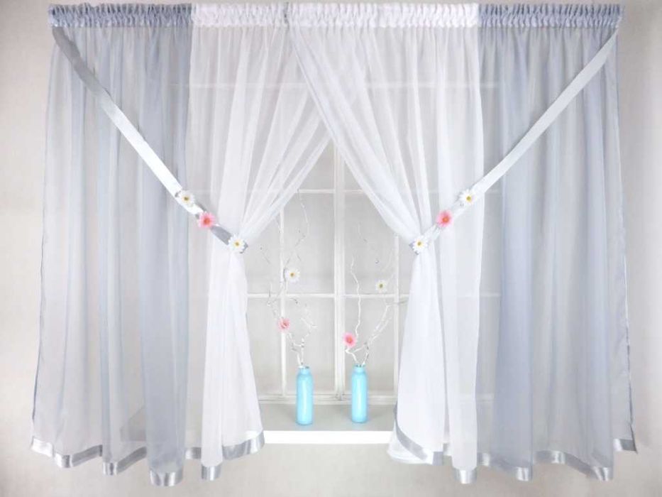 nr.4 Firana woal 360x145 cm. szara ,ostatnia sztuka