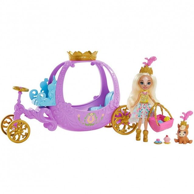 Набор Enchantimals royal Королевская карета кукла Пиола