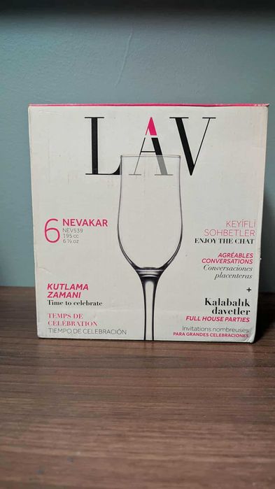 Kieliszki LAV, zestaw 6 sztuk