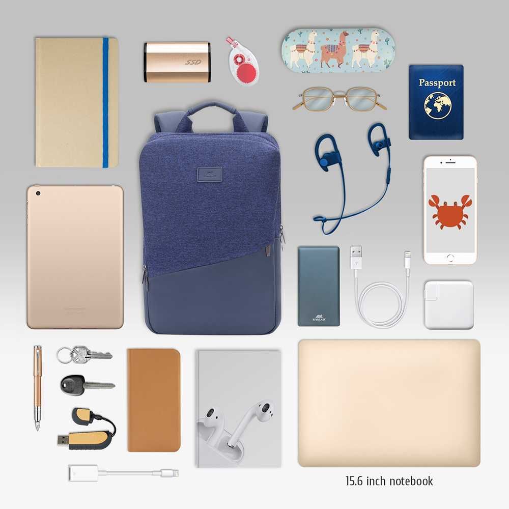 RivaCase 7960 15.6", Рюкзак для ноутбука, поездок и путешествий