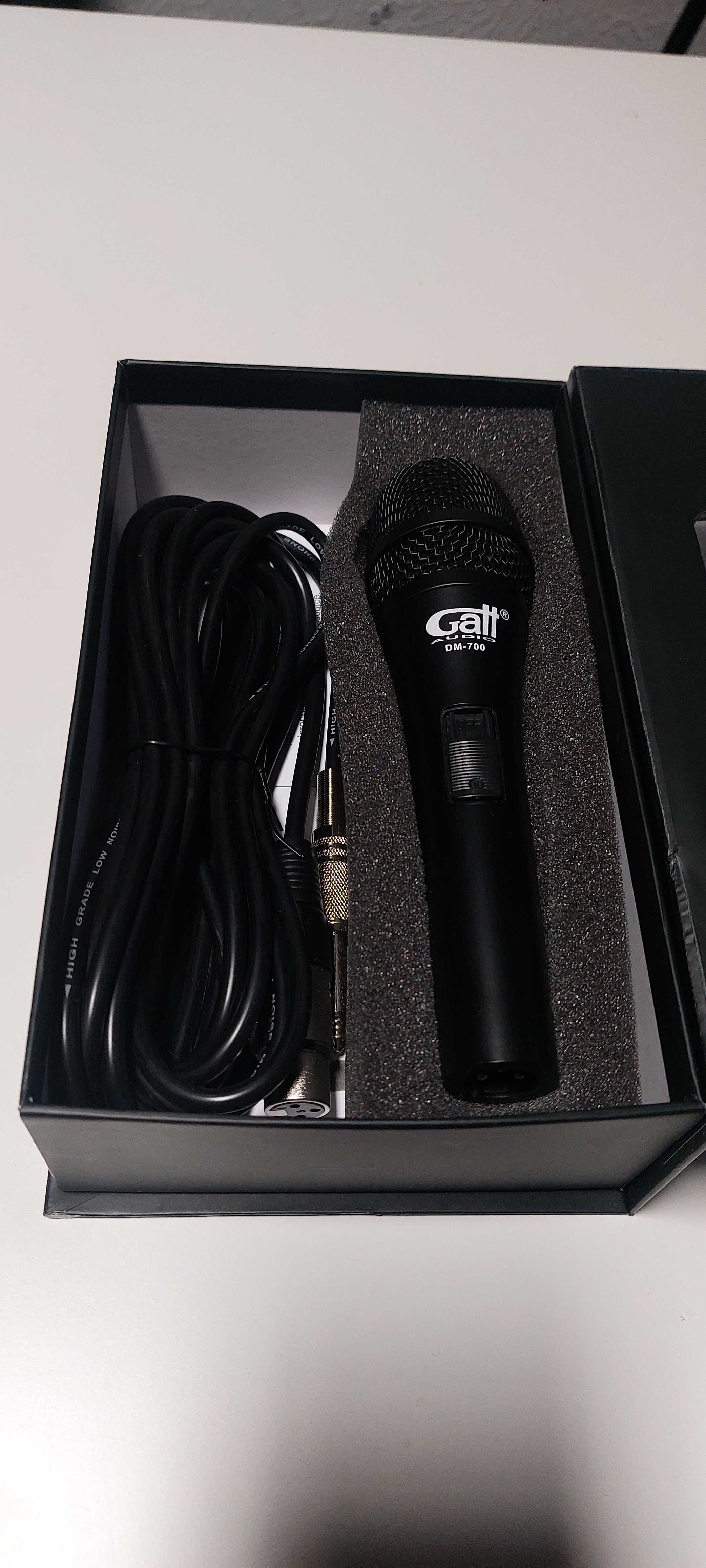 Mikrofon dynamiczny do wokalu GATT AUDIO DM-700 + KABEL- GWARANCJA
