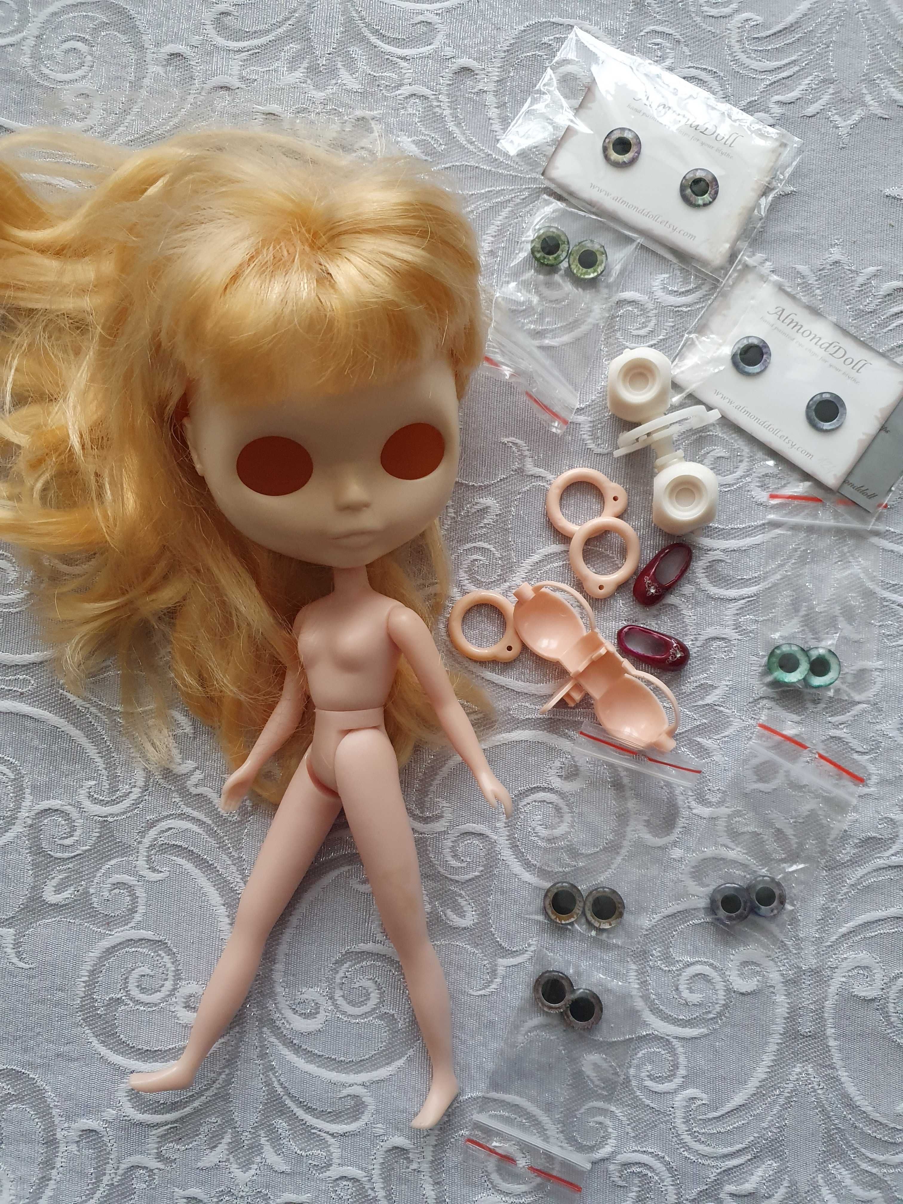 Lalka Blyte zestaw do custom. Oczy Blythe. Repaint Blythe. BJD lalka