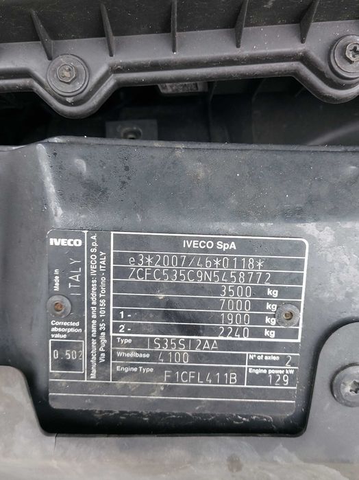 Sprzedam Iveco dayli 2022r. plandeka kabina sypialna