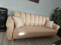 RATY komplet Chesterfield GLAMOUR zestaw wypoczynkowy uszakkanapa sofa