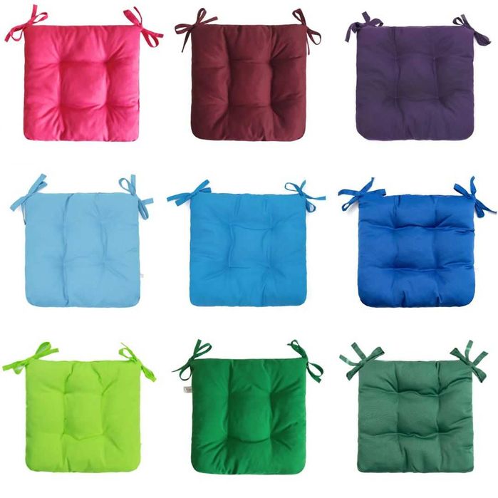 Подушки на стулья кресла табуретки 30х30х8, 35х35х8, 40х40х8