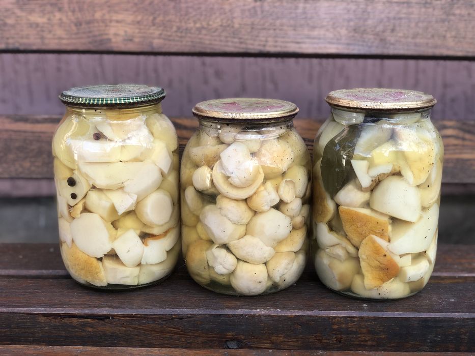 Мариновані білі гриби