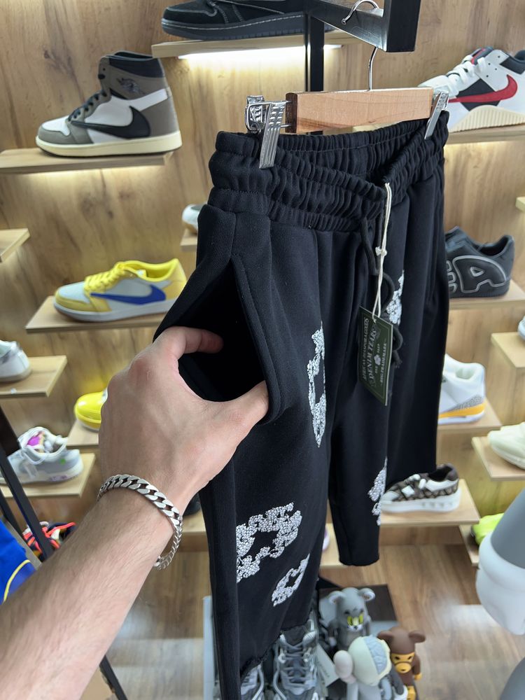 Шорти Denim Tears ss25 Black / White Logo