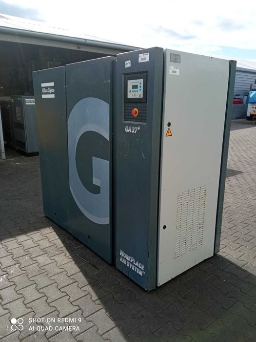 Sprężarka śrubowa ATLAS COPCO GA37 PLUS, 37kW, 7,09m3/min, S014656