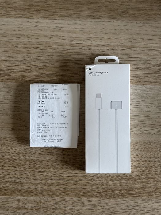 Cabo Magsafe USB-C para Macbook Pro 2 metros NOVO SELADO