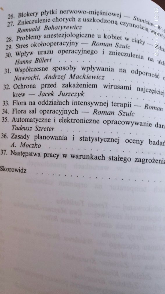 " Problemy anestezjologii i intensywnej terapii"  Drobnik , W. Jurczyk