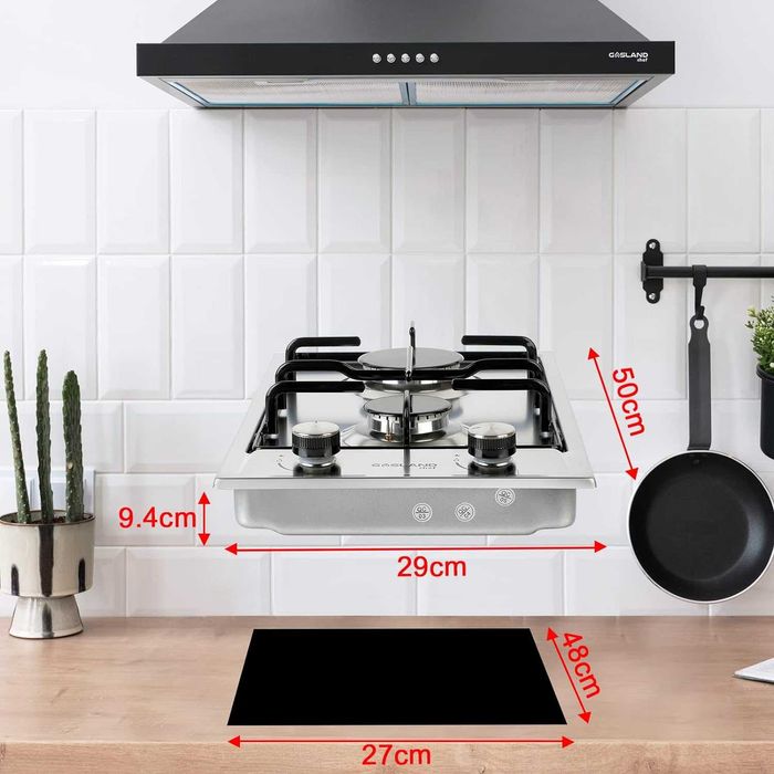 Газова плита Gasland Chef GH30SF 30 см, вбудована 2 конфорки,