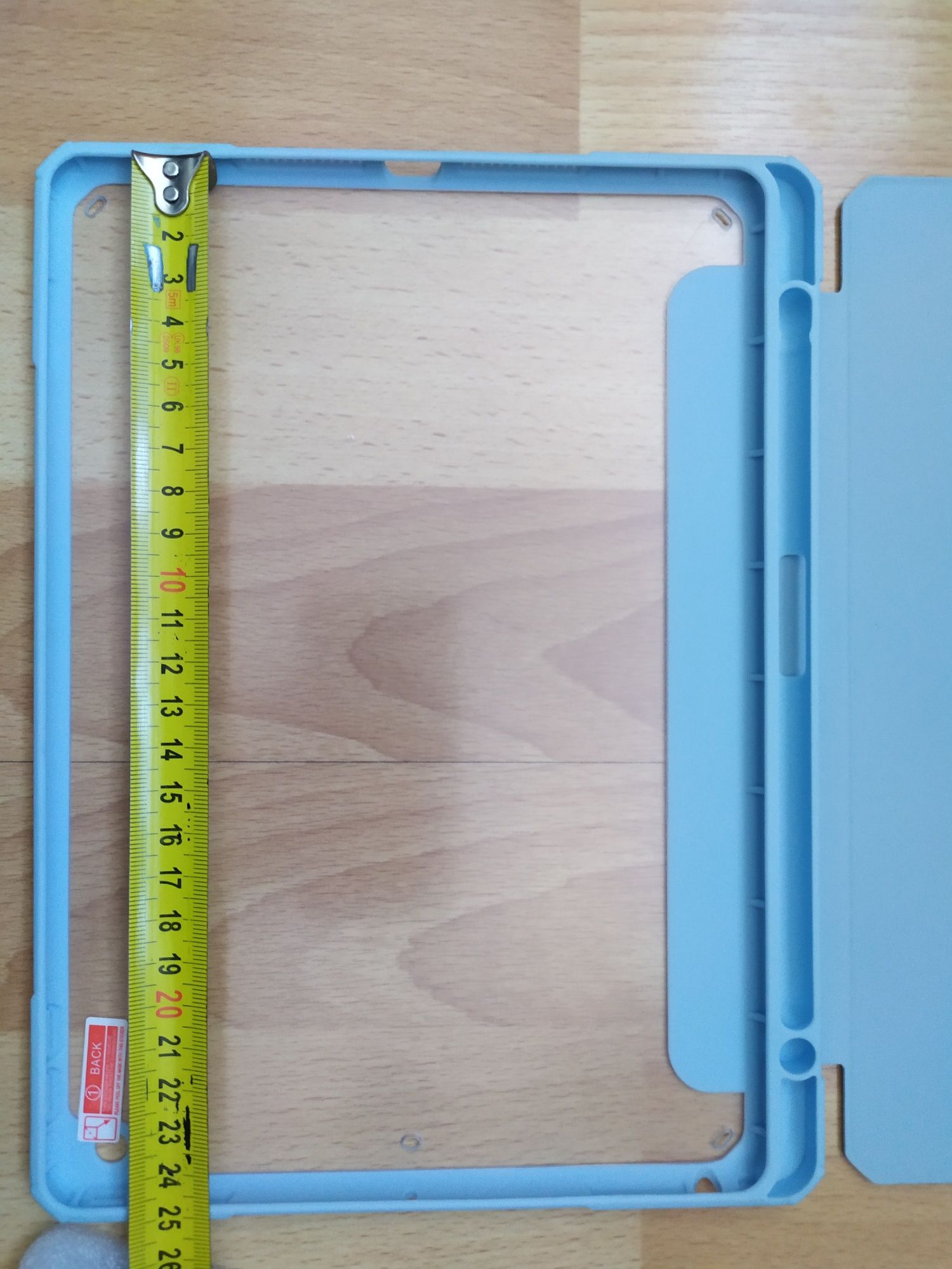 Etui iPad z miejscem na iPencil - niebieskie