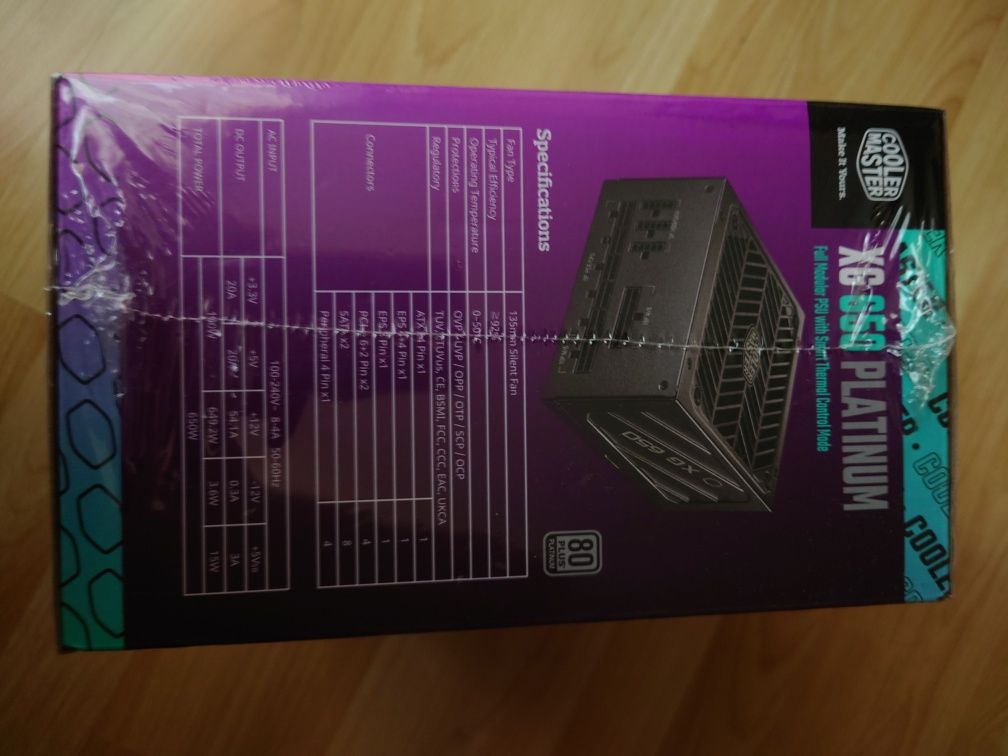 Zasilacz Cooler Master XG650 650W 80 Plus Platinum Modularny