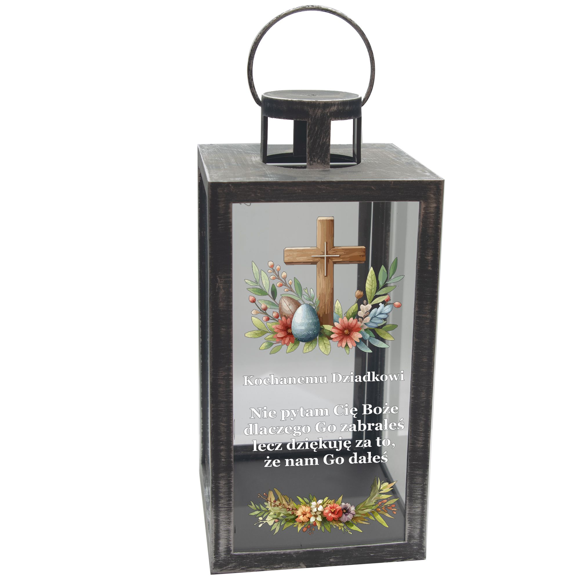 Znicz na wielkanoc XL 21 cm wielkanocny dla Babci Dziadka Dziadków