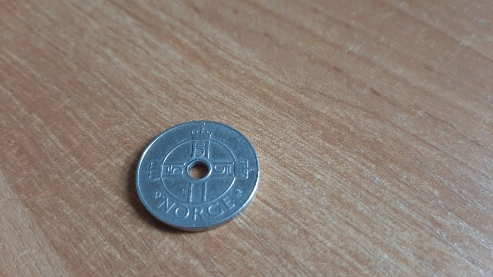 Jeden 1 Krone moneta Norge 1999/2011 rok