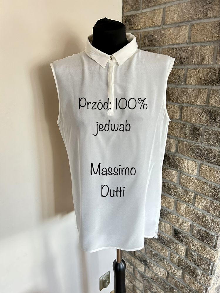 Jedwabna bluzka Massimo Dutti rozmiar M