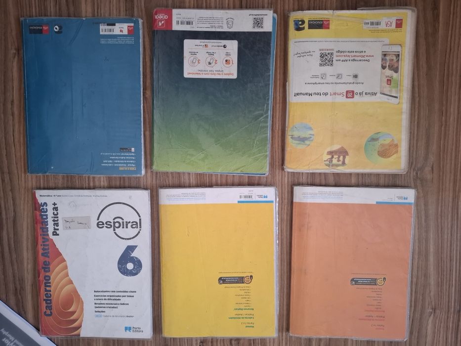Manuais escolares do 6 ano