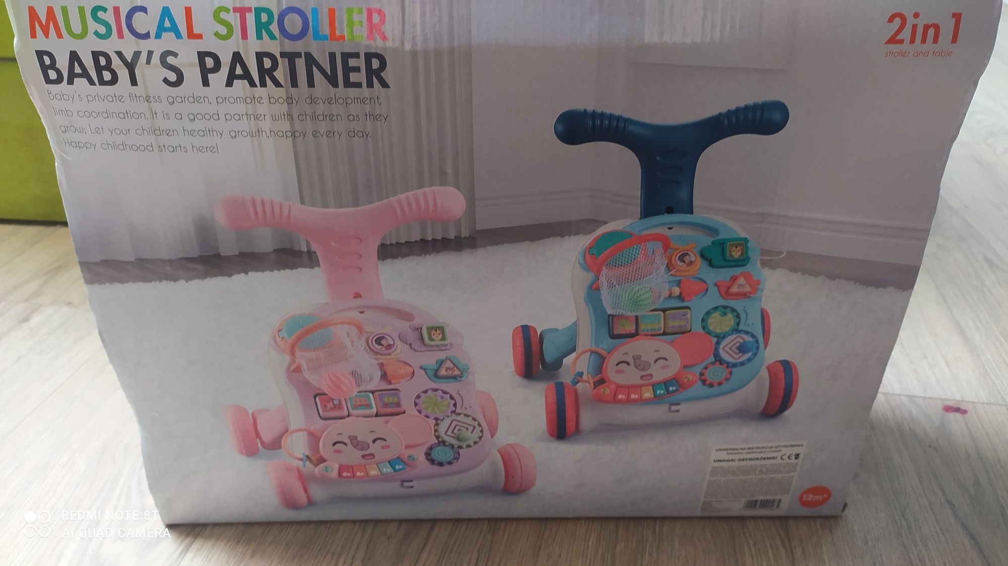 Stolik edukacyjny 2 w 1 Musical Troller