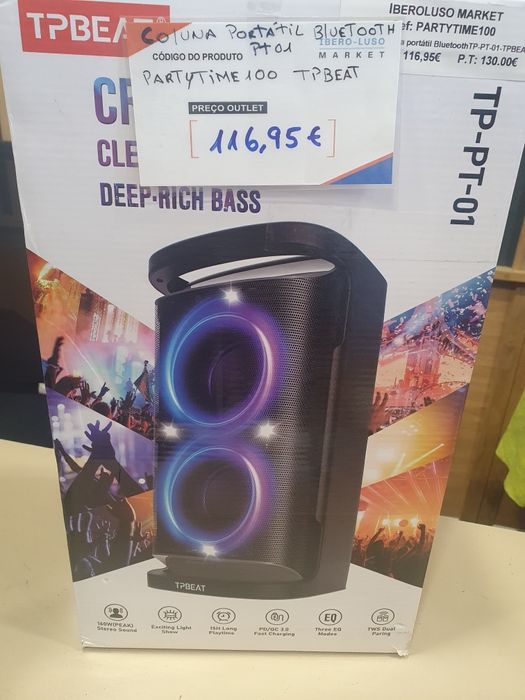 Coluna portátil TP-PT-01 TPBEAT