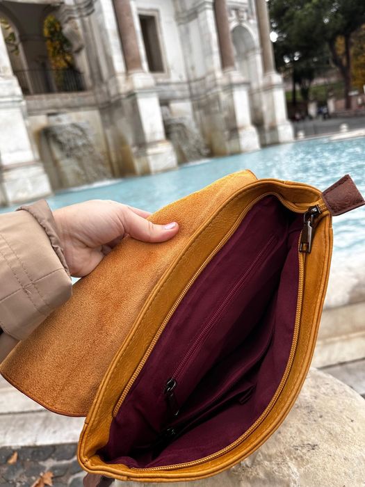 Stylowy skórzany włoski plecak vintage - Unisex