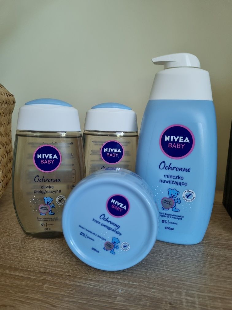 Zestaw Nivea Baby Oliwka Krem Mleczko