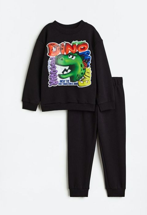 Спортивний костюм, комплект в стилі кежуал H&M, двонитка тонкий