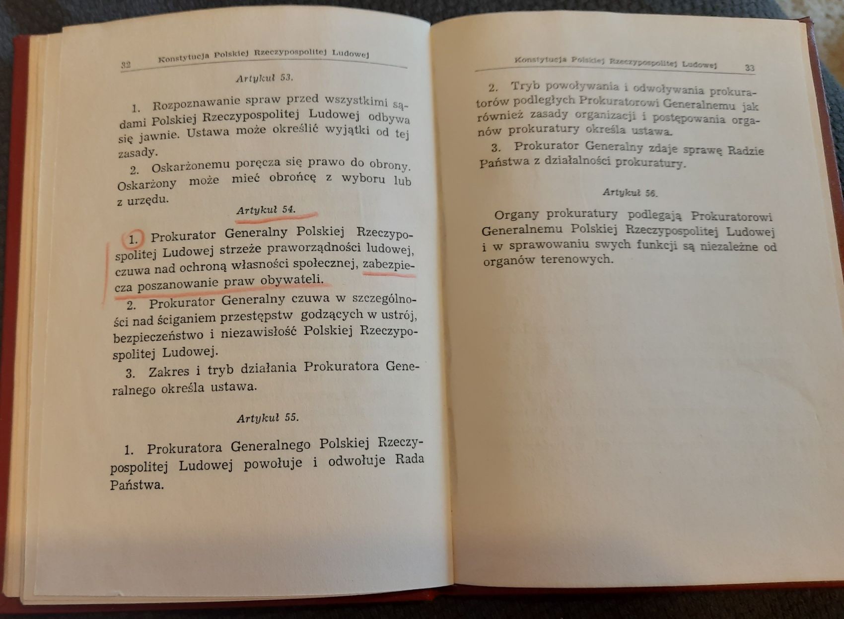 Konstytucją PRL 1952 rok