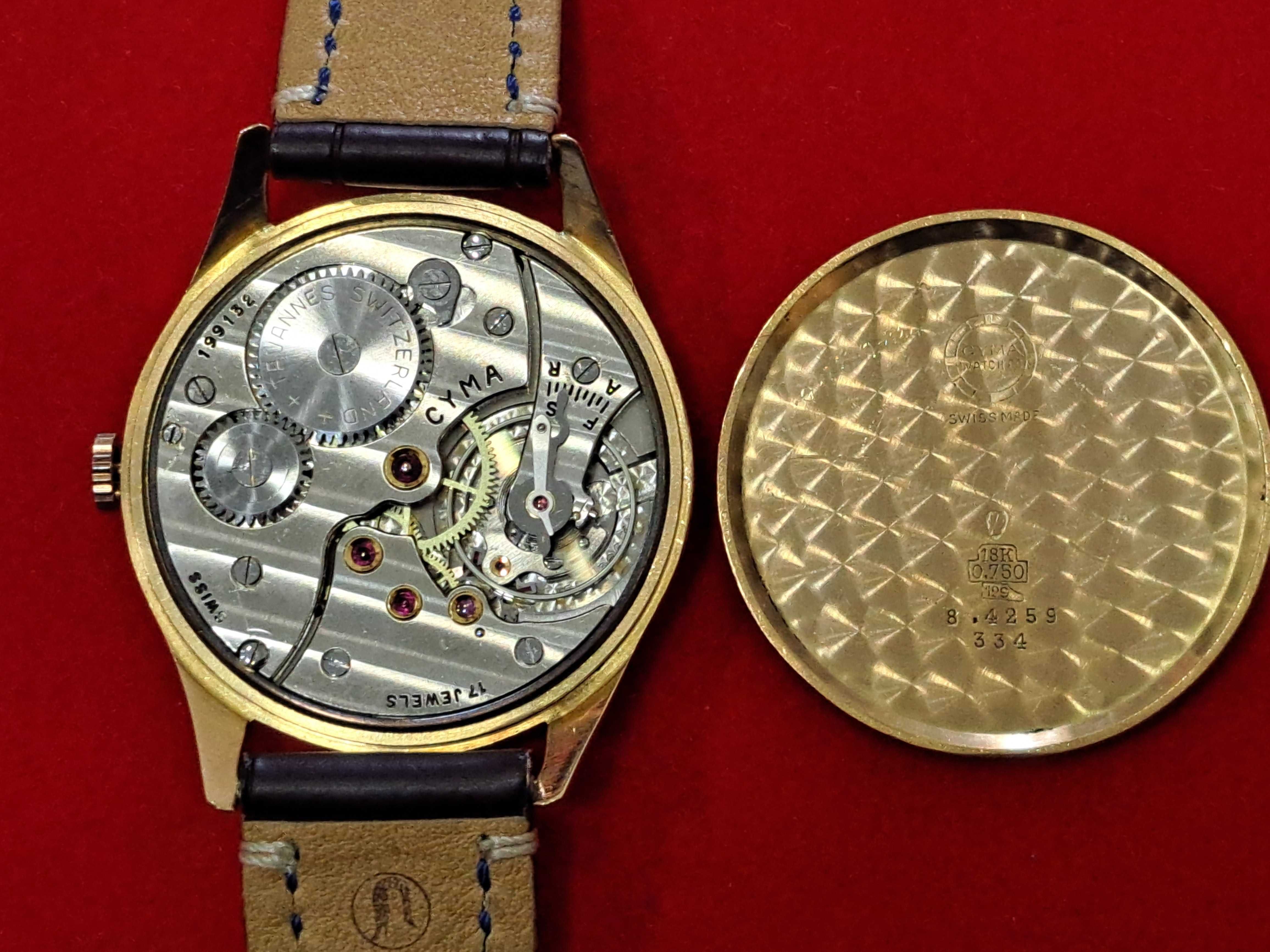 CYMA, relógio de pulso em OURO (18K), para homem